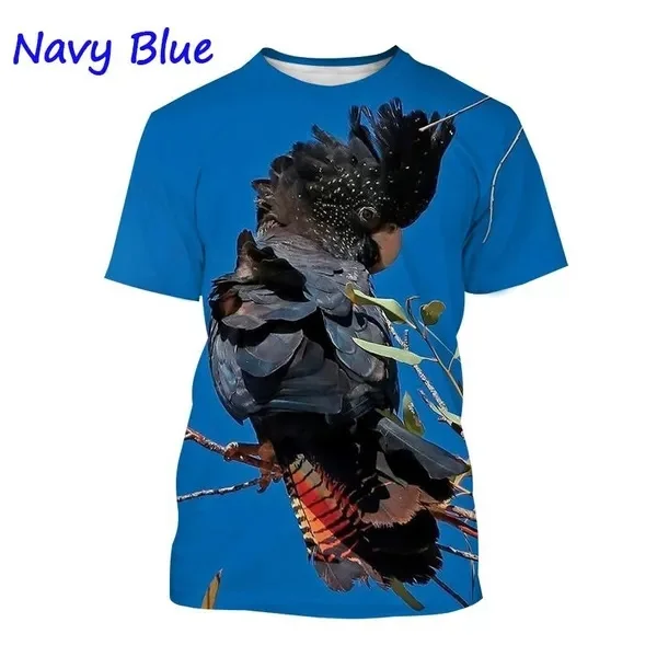 

New cute Parrot 3D Printed T shirt fashion Casual animal Bird graphs T-Shirt mens womens short sleeve round neck kid tees tops