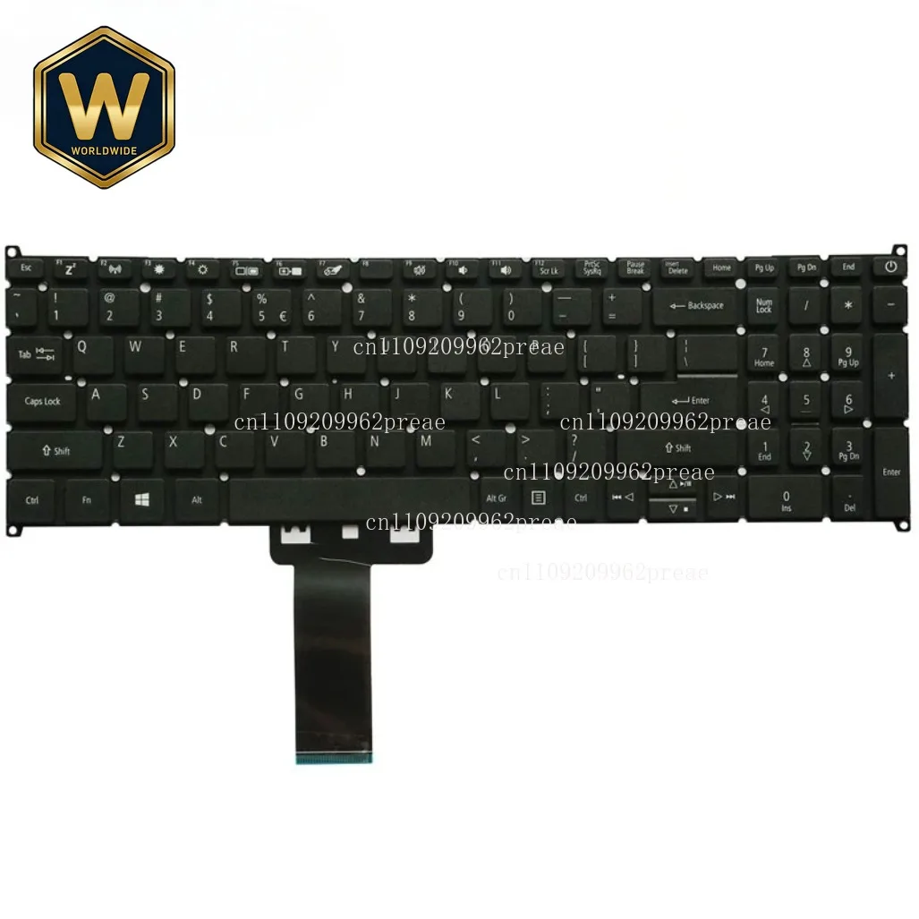 

S Replacement US Keyboard for Acer Aspire 3 A317 Series (A317-32/A317-51/A317-51KG/A317-51G) Laptop - No Backlight