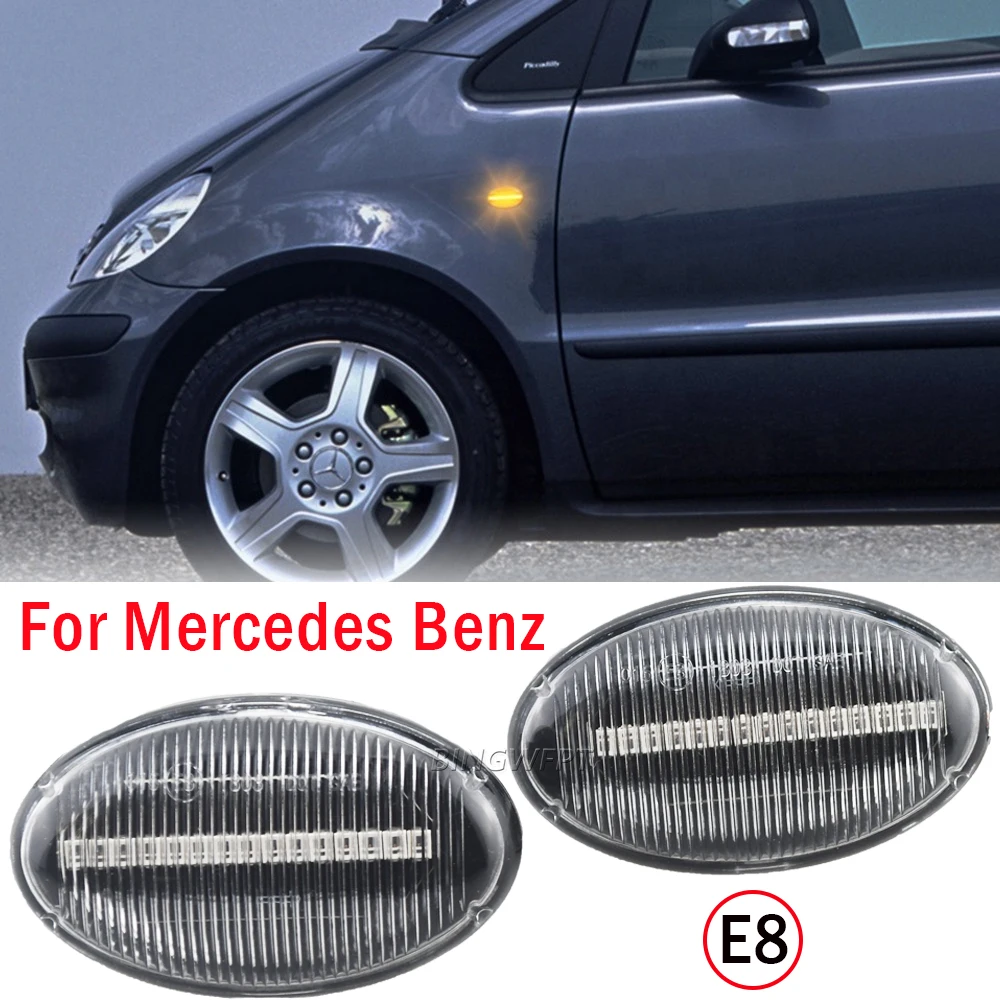 Car-styling Turn Signal Light For Mercedes-Benz Smart W450 W452 A-Class W168 Vito W639 W447 Citan W415 Dynamic Side Marker Lamp