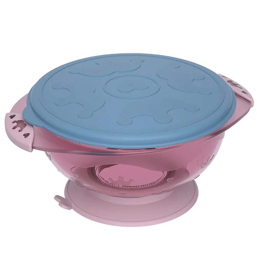 

Suction Cup For Baby Premium Silicone Suction Cup Food Container Feeding Bowl Spill-Proof Rice Bowl Kids Food Container Purple