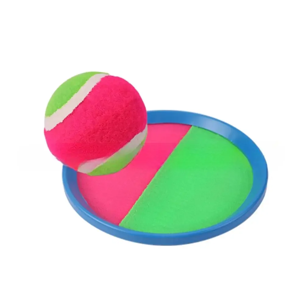 【 Ready Stock 】Sucker Sticky Ball Toy Target Sticky Racket Ball Toss Catch Games Outdoor Parent-child Interactive Toys