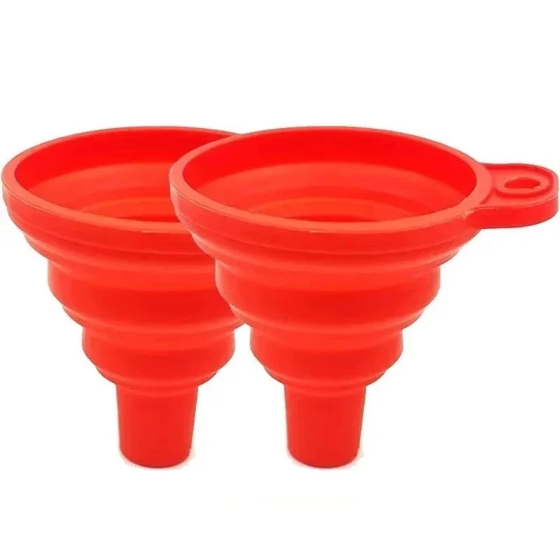 Car Engine Funnel Silicone Liquid Funnel Washer Fluid Change Foldable Portable Auto Engine Oil Petrol Change Funnel Accessories