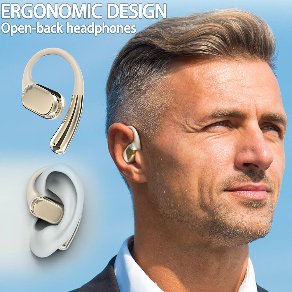 سماعات الرأس اللاسلكية OWS المتوافقة مع البلوتوث 5.4 سماعات الترجمة 138 لغة لتعلم الأعمال أثناء السفر