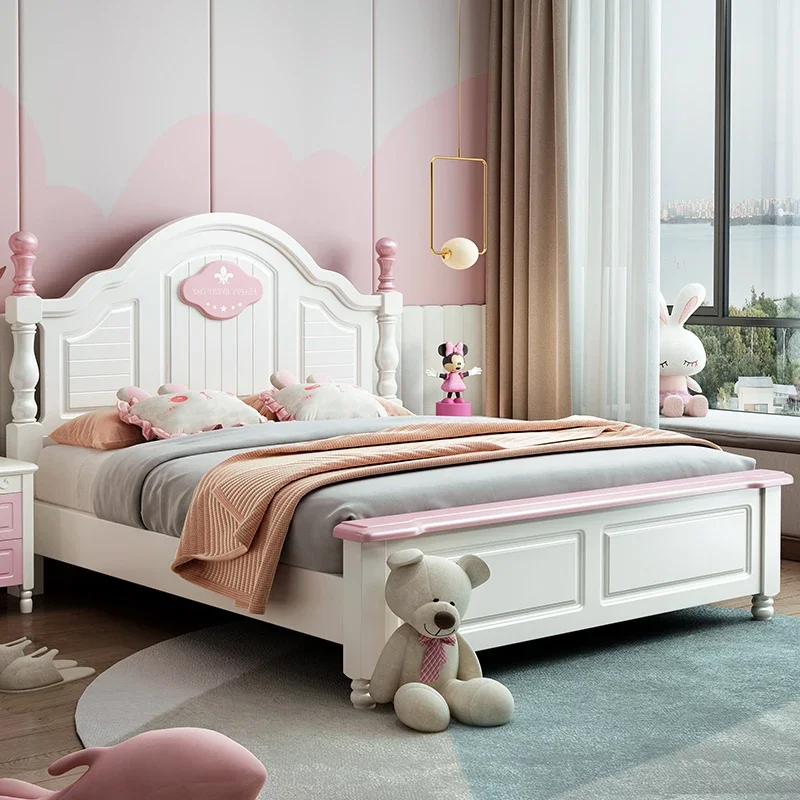 

Princess Girls Modern Bed Luxury Loft Design Storage Single Children Beds Space Saving Camas De Dormitorio Bedroom Furniture
