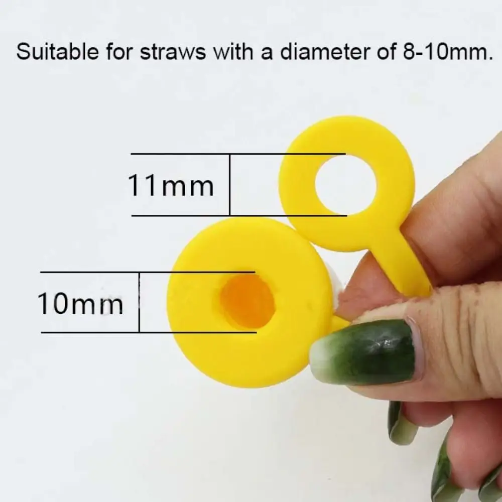 Creative Reusable Silicone Straw Plug Splash Proof Drinking Dust Cap Dust-proof Straw Tips Cover Cup Accessory Kitchen Tool