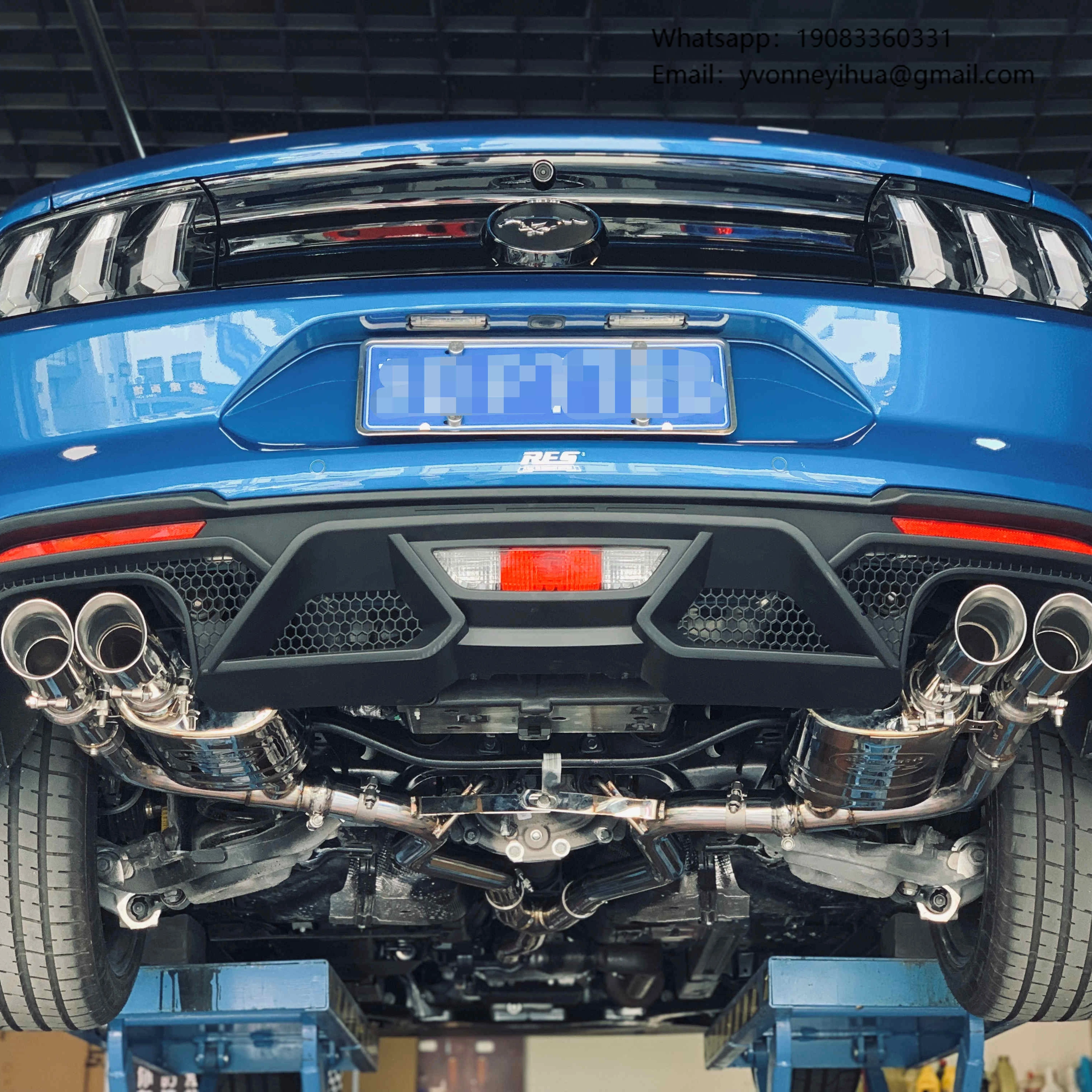 

Выхлопная система из нержавеющей стали 304, для Ford Mustang 2.3T