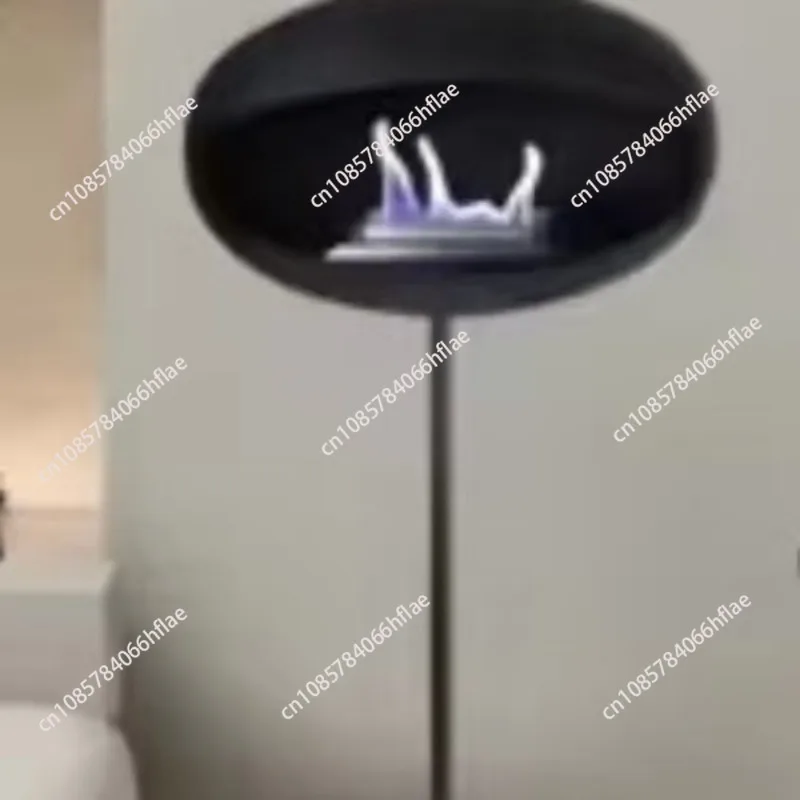 

Stainless Steel Metal Eco Bioethanol Fireplace Real Flame Heating for Hotel Villa Apartment Use-Contemporary