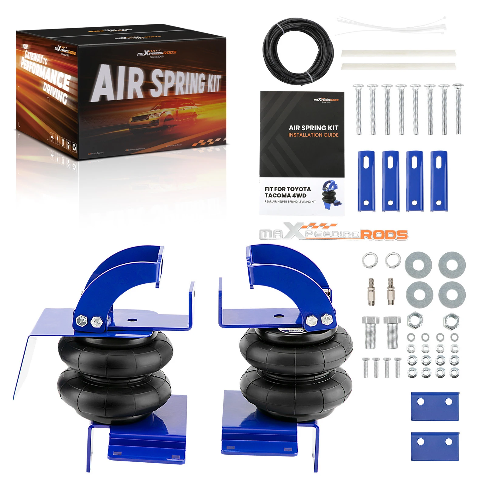 Factory up to 5000 LBS Rear Air Spring Suspension Bag Leveling Kit for T oyota Tacoma 2WD 4WD 2005-2023 4x4 Models