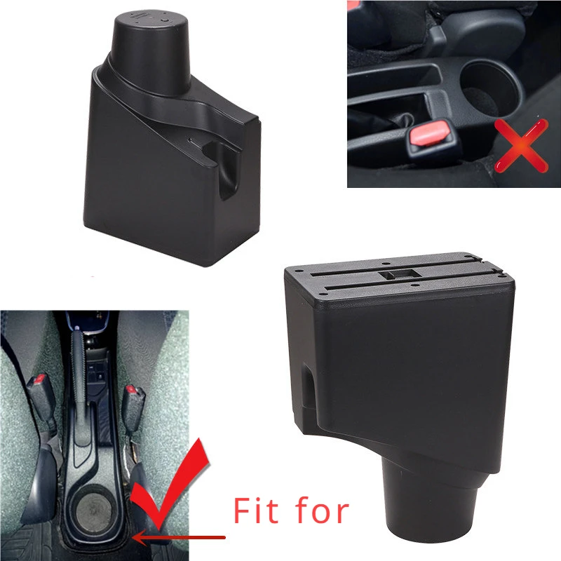 Car Armrest Box For Toyota Yaris 2015 2016 2017 2018 2019 2020 2021 Central Console Storage Modification Box with USB LED