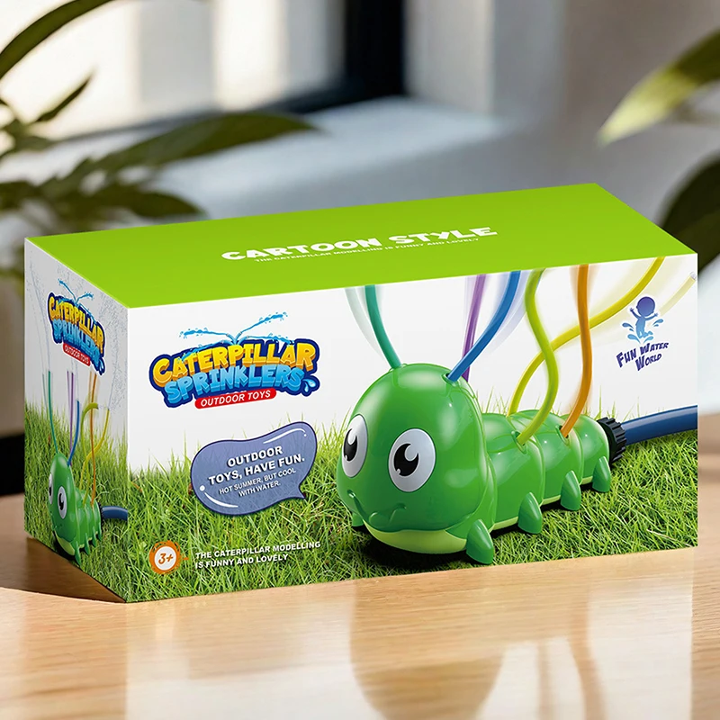 

Caterpillar Sprinkler Splash Toy For Kids Rotation Swinging Sprinkler Fun Lawn Water Play Toy Perfect For Outdoor Garden Party