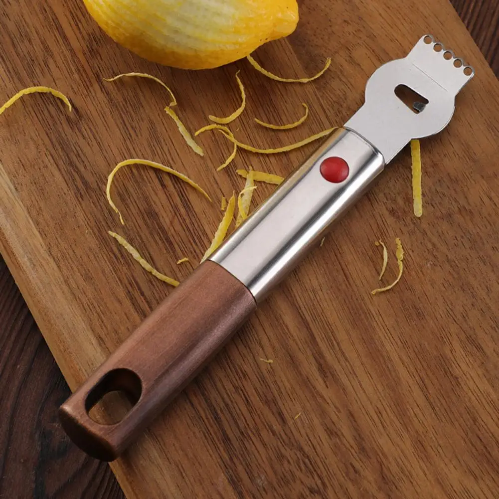 Lemon Grater Sharp Hanging Hole Corrosion Resistant Blade Head Five Holes Grater Fruit Grater Peeling Knife Kitchen Gadgets