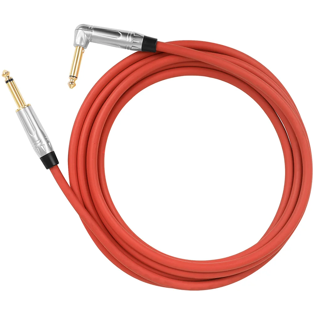 

3M Professional Guitar Audio Cable Bass Patch Cable Noise Reduction Durable Copper Connector For Electric Guitar Folk Box