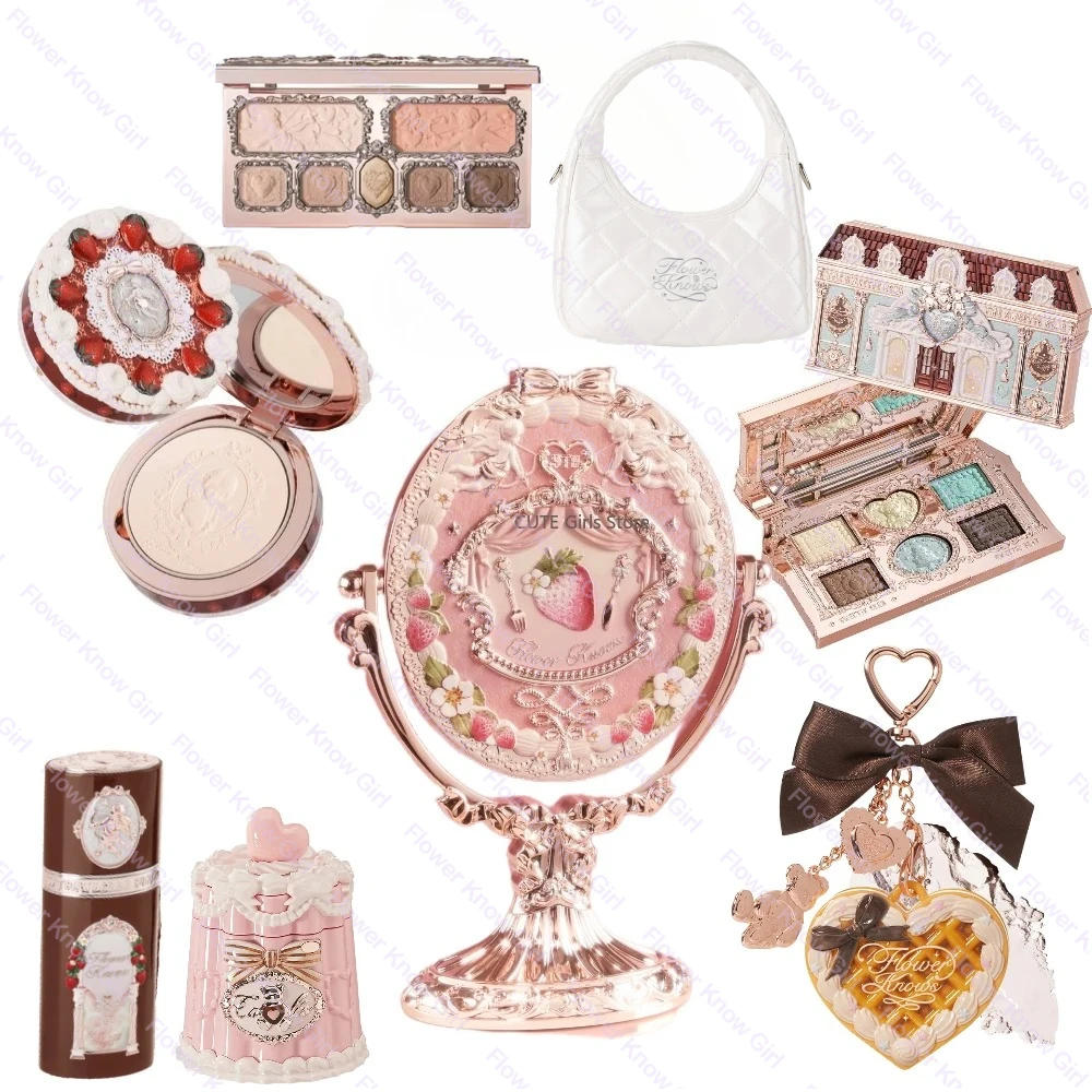 FlowerKnows ALL IN ONE  Makeup Set Full Professional Face Palette Blush Desktop mirror Eyeshadow Contour Lip Cream
