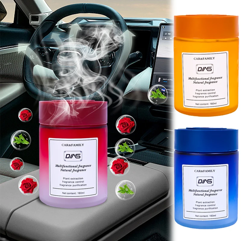 Car Aromatherapy Natural Plant Essence Solid Balm Odour Removal Long-lasting Fragrance Air Freshener Auto Interior Accessories