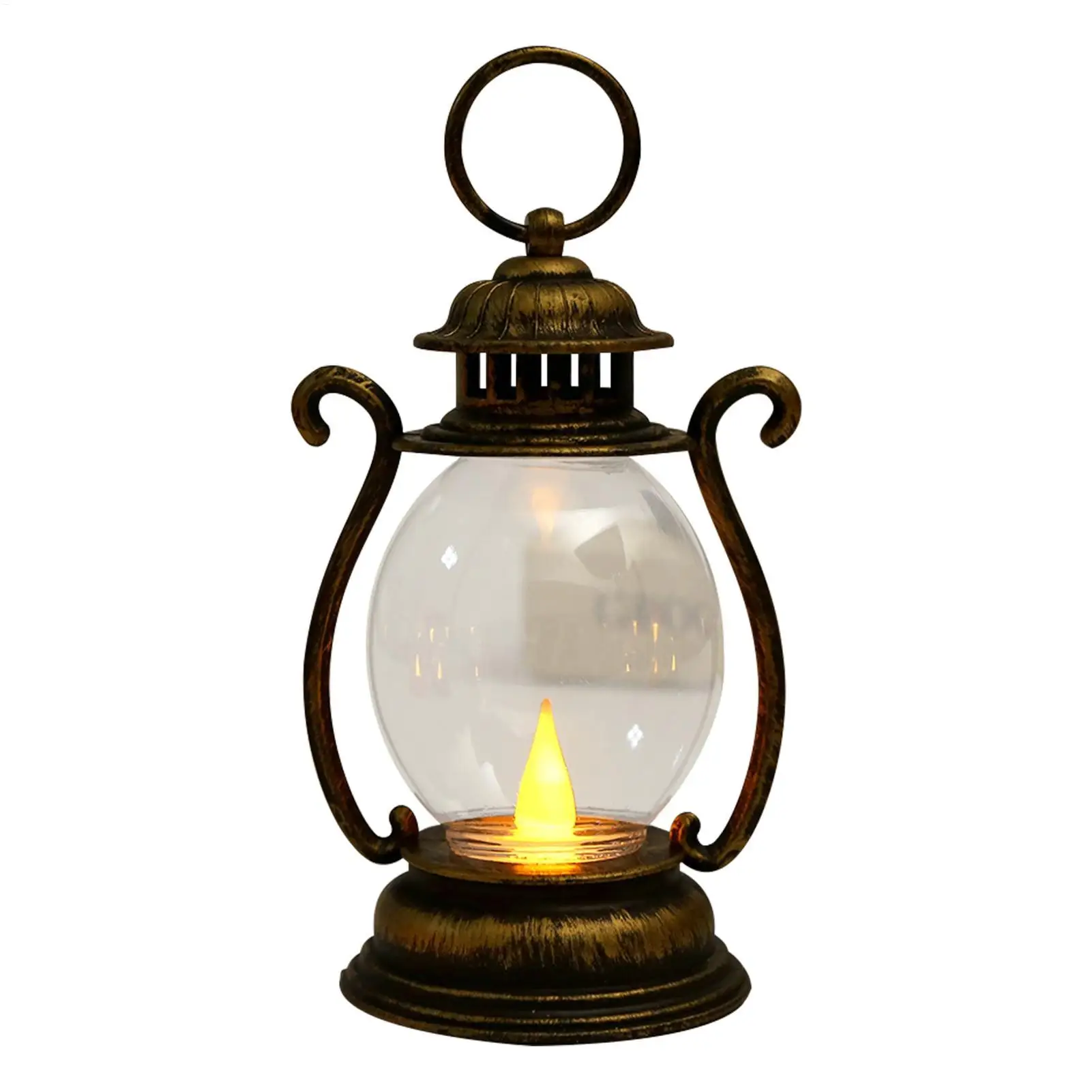 Vintage Lamp Vintage Oil Lantern LED String Lights Portable Tent Light Battery Powered Home Decor Lights for Living Room Bedroom