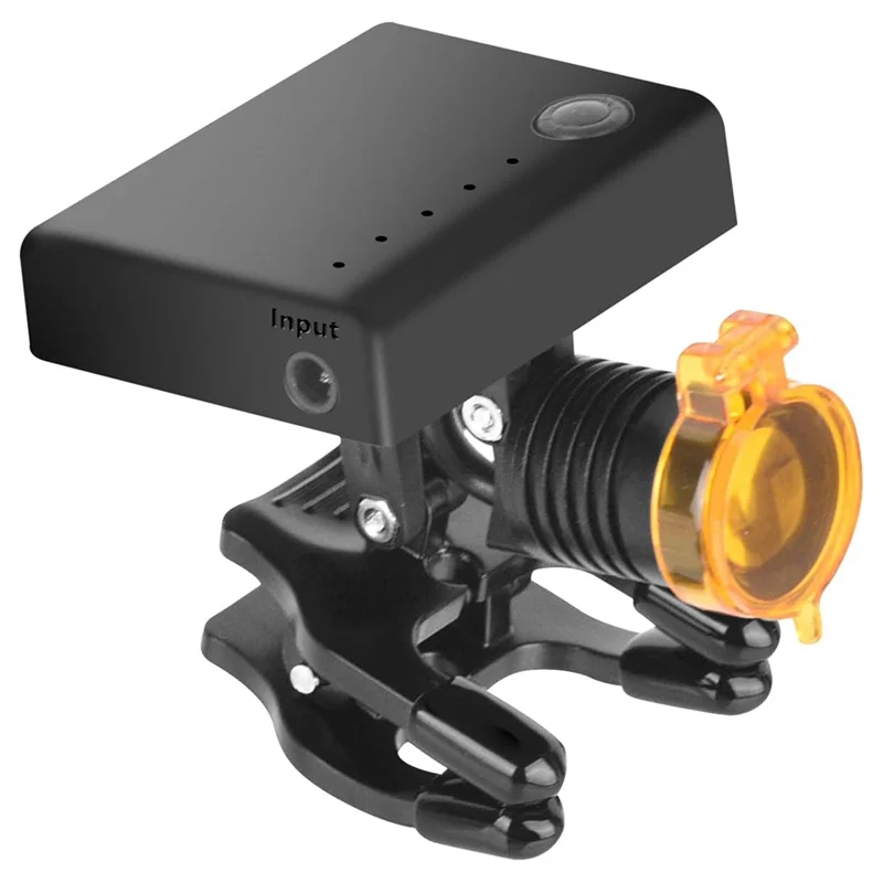 Spina GOOD-US, lampada frontale a LED da 3 W con filtro ottico e clip universale, compatibile con lenti di ingrandimento e occhiali di sicurezza