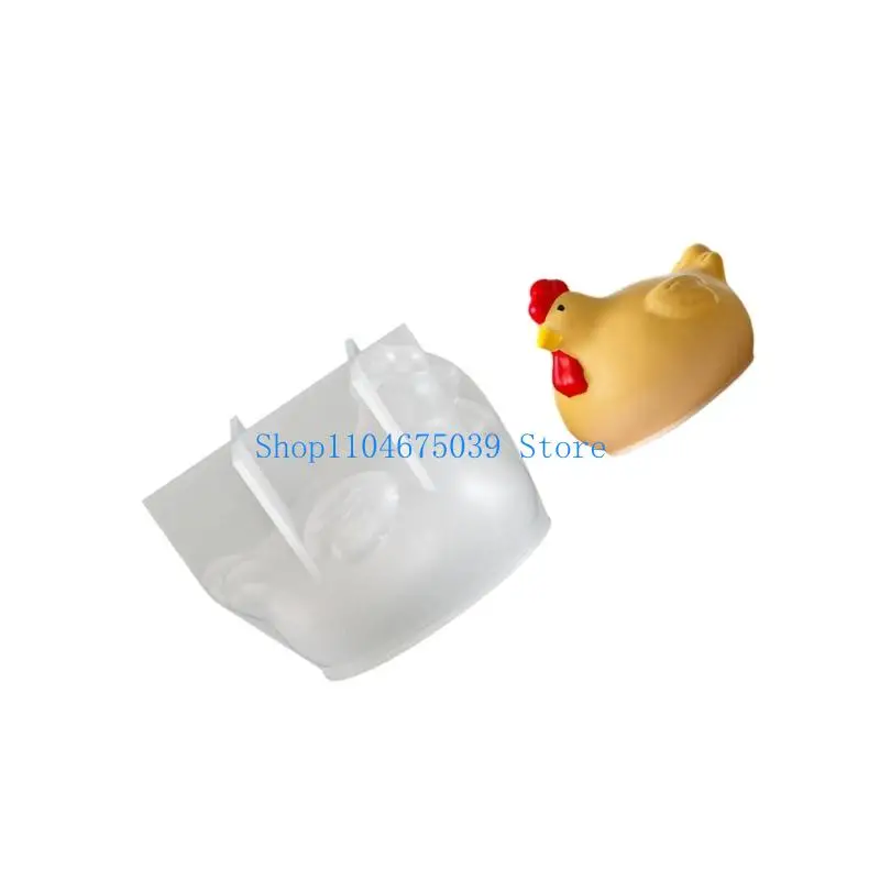 

5asd Adorable Chicken Mold High Temperature Resistance Handmade Craft Supplies Home Decoration Creative Present