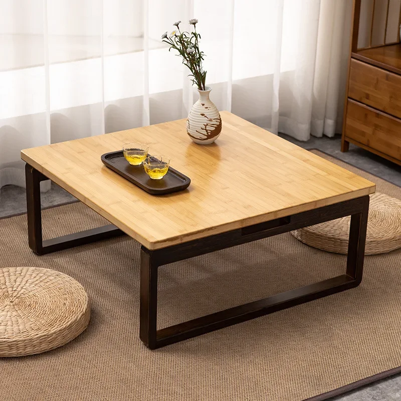 Factory direct sales foldable square kang several thickened Japanese tatami table household low dining table bay window