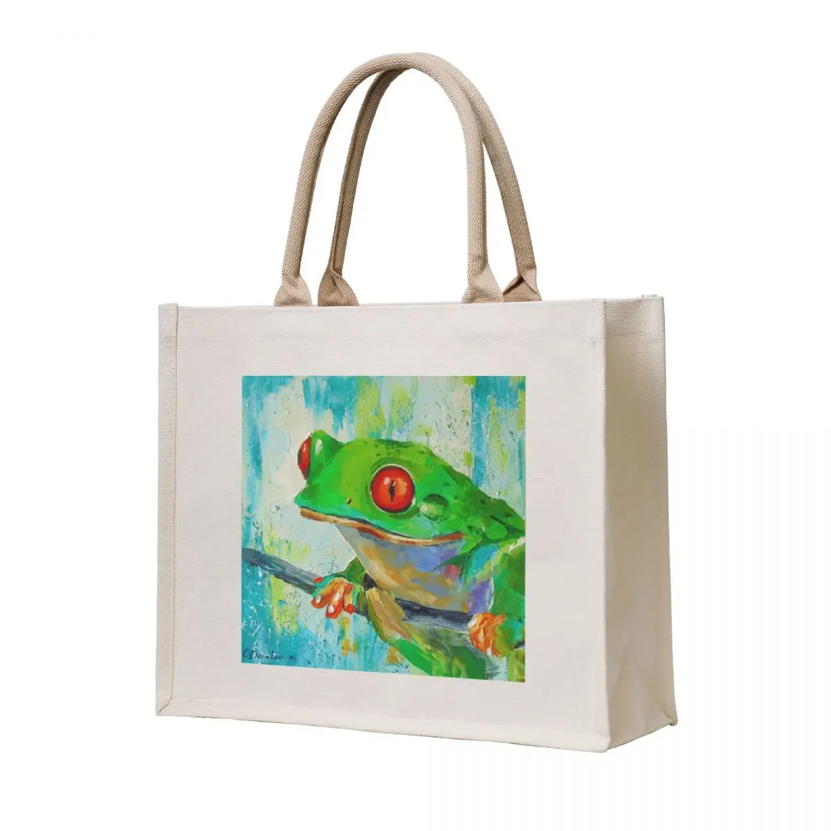 

Frog Tote Bag tote bag men's shopping cart bags Canvas bag tote bags cloth bags