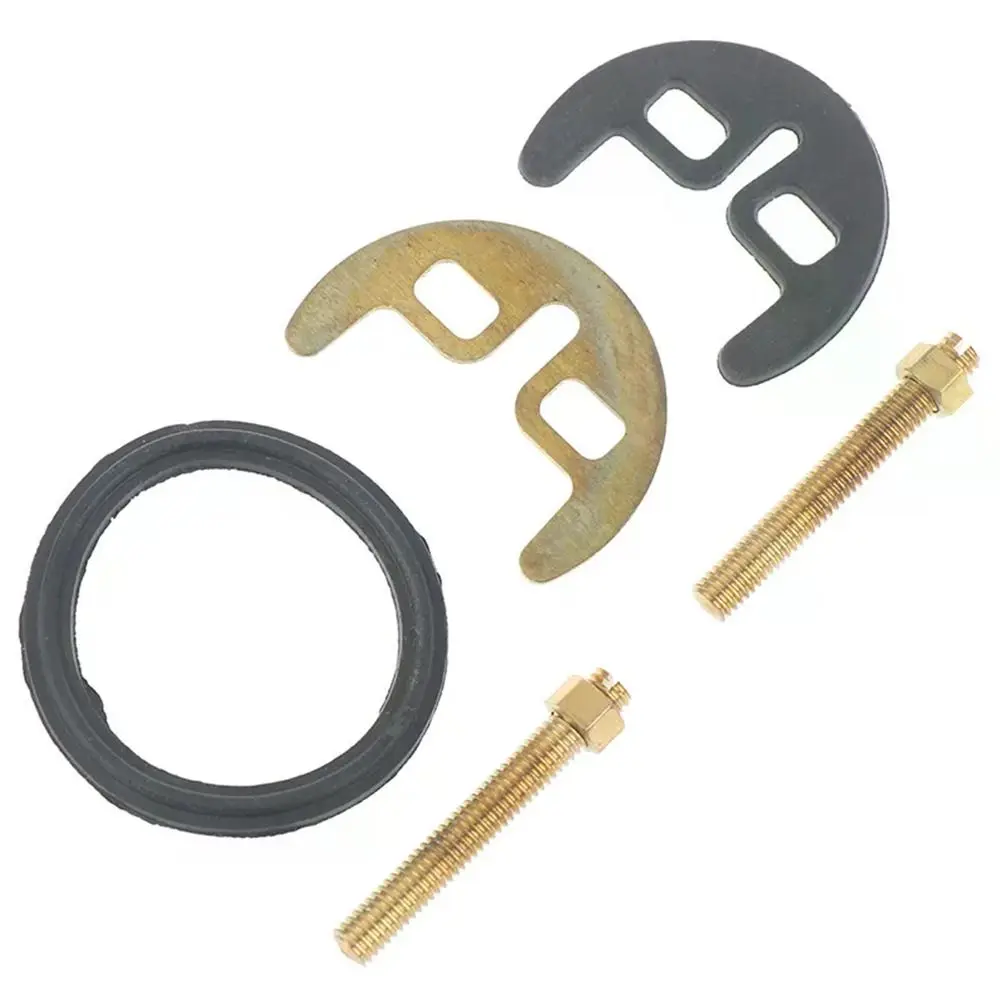 1Set M8 Bolt Tap Faucet Fixing Fitting Kit Washer Plate Plastic Rubber Stainless Steel Faucet Accessories Secure Fit Hex Wrench