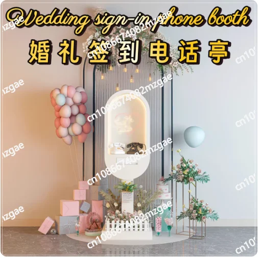 

Телефонная будка для свадебных сообщений, ретро-декор из кованого железа, реквизит для оформления свадебной сцены, телефонный столик для зала