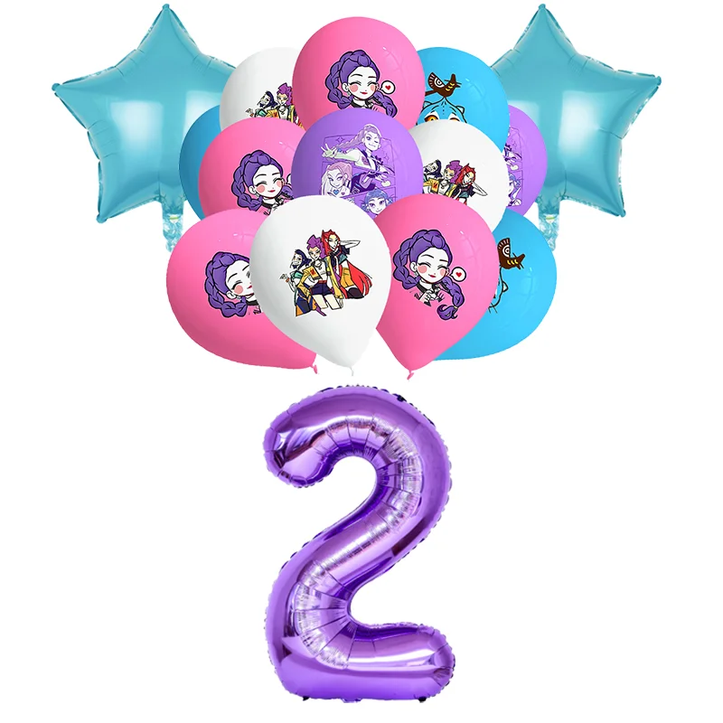 Geburtstagsparty-Dekoration Anime-Charakter Tischgeschirr Teller Becher Ballon-Set Banner Hintergrund Geschenktüte Schlüsselanhänger Party-Zubehör
