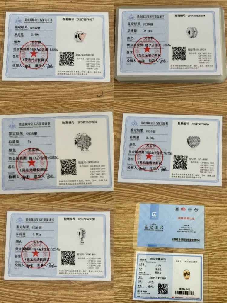 غرامة الزركون نجمة القمر فاصل السحر 925 الفضة على شكل قلب دائرة كليب حبة لسوار الأصلي DIY الإكسسوارات النساء هدية حفلة