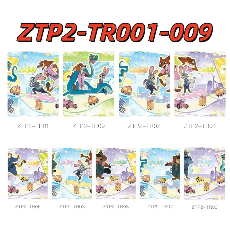 حقيقية Zootopia 2 الثعلب والأرنب المباحث فيلم جمع بطاقة صندوق نيك وايلد ضابط الأرنب البلاتين جمع SSP MP بطاقة