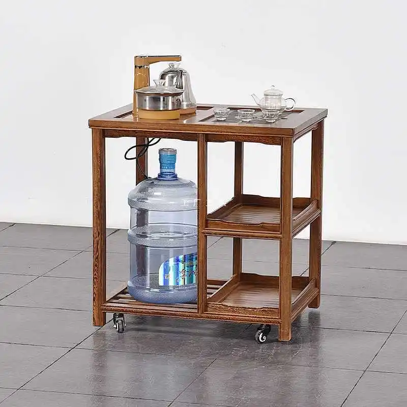 

Mahogany furniture, chicken wing wood, coffee table corner, Chinese-style small tea table, tea cabinet, boiling table