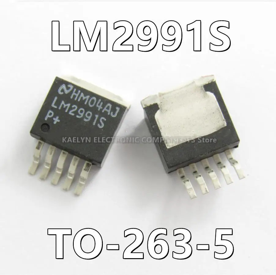 10Pcs/lot LM2991S Linear Voltage Regulator IC Negative Adjustable 1 Output 1A DDPAK/TO-263-5