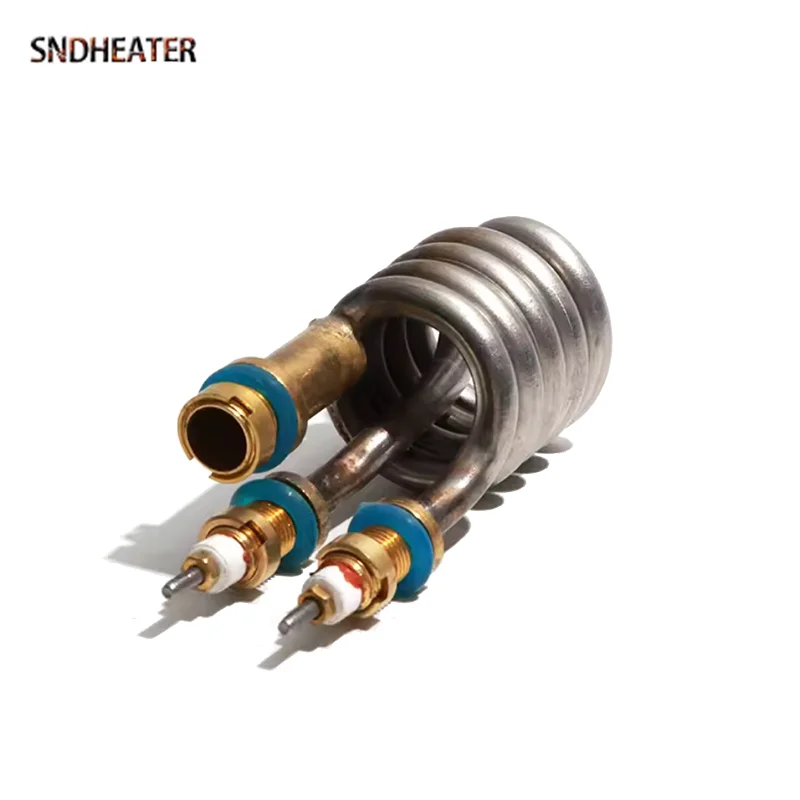 SNDHEATER 220V Distilling Water Heater Spare Parts 3200W/3300W/3400W Electric Spiral Heating Element Distillator 36/39/40MM