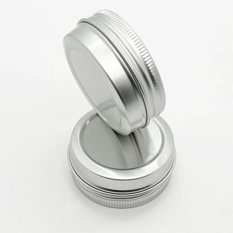 1/5/10pcs Portable Aluminum Cans Cosmetic Jewelry Replacement Storage Box Screw Cap Round Candle Spice Jar Jar Lid Container