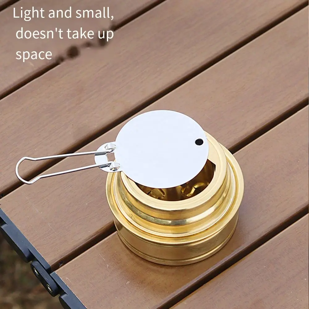 Portable Outdoor Alcohol Stove with Stand Windproof Cookware Cross Rack Alcohol Stove Foldable Handles Safe