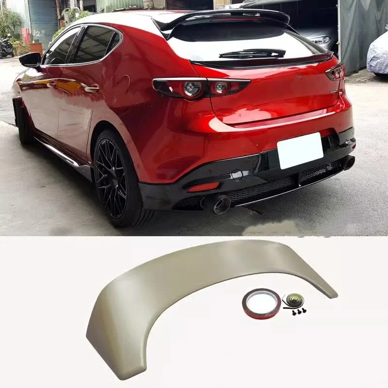 

Car Roof Spoiler for Mazda3 Axela 2020-2024 modified hatchback carbon fiber rear spoiler Auto Accessories