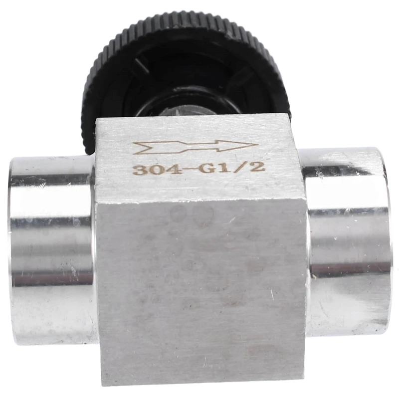 Válvula de aguja de cierre de Control de flujo de acero inoxidable, rosca hembra igual a BSP SS 304
