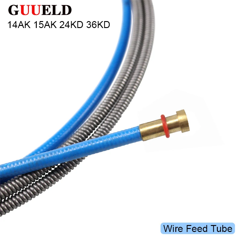 1pcs 14K 15AK 24KD 36KD Torch/Gun Consumables 3M 5M MIG Wire Feed Tube for the MIG Welding Machine