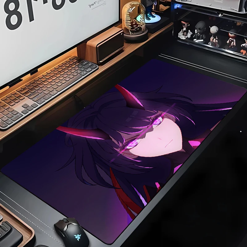 Xxl Mouse Pad Honkai Impact 3 Pc Gamer Cabinet Desktop Table Mat Gaming Accessories Keyboard Computer Mousepad Elysia Deskmat Pc