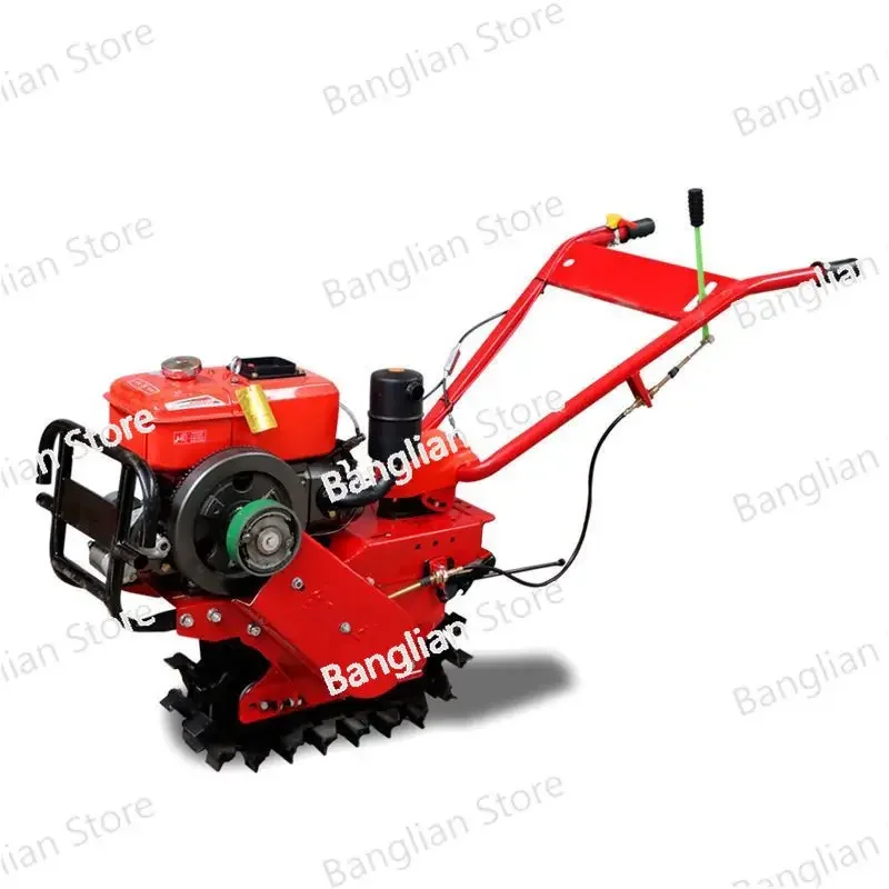 Микрокультиватор на cadena de gasolina, arado agrícola multifuncional,