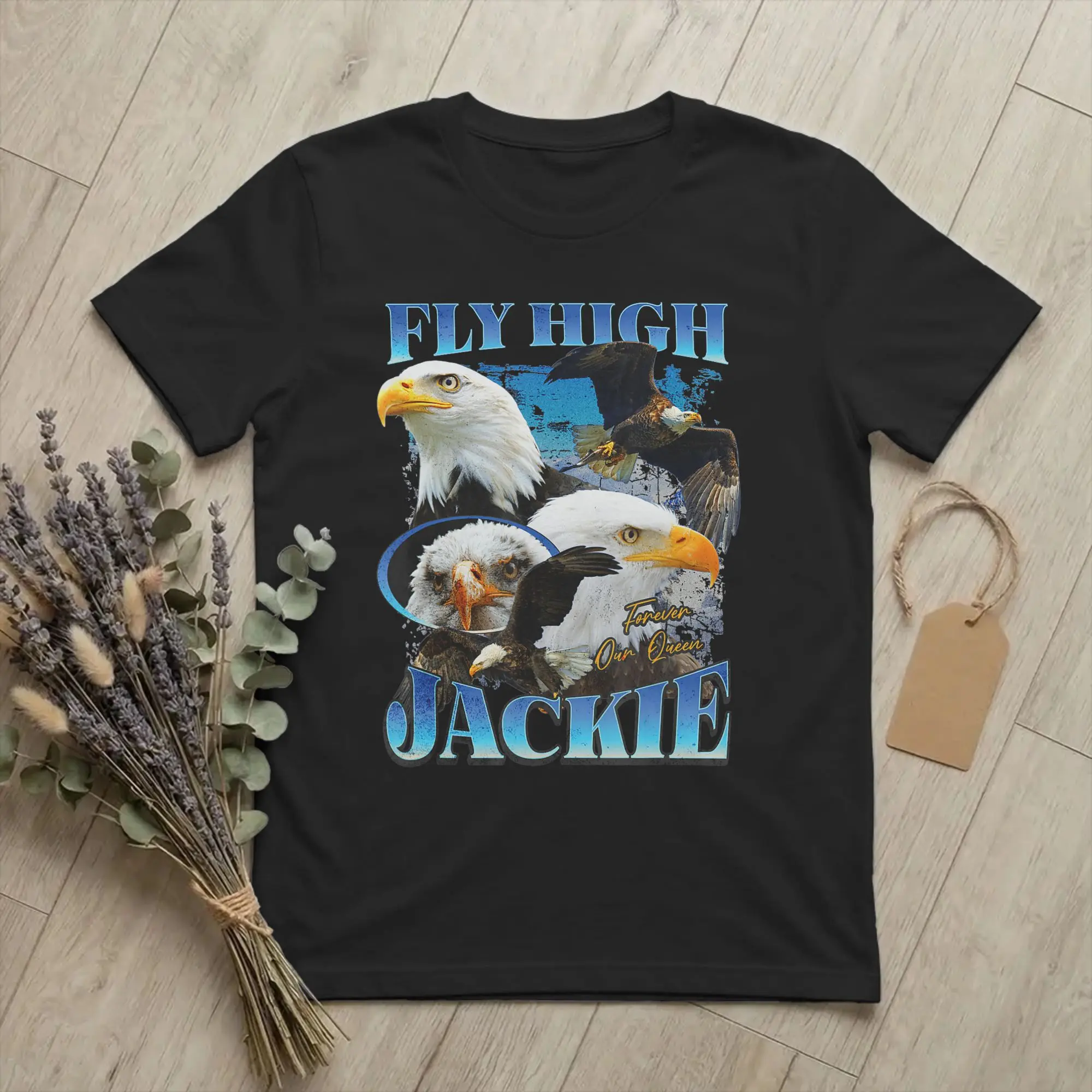 Print Jackie Bald Eagle Memorial 2026 Wildlife Remembrance T Shirt Men Cotton Short Sleeve  O-neck Summer Tops Shirts