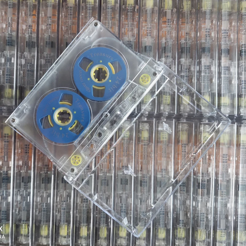 Color Transparent Tape Case Plastic Audio Magnetic Audio Recording Cassette Tape Shell Empty Reel To Reel Cassette(no Tape)