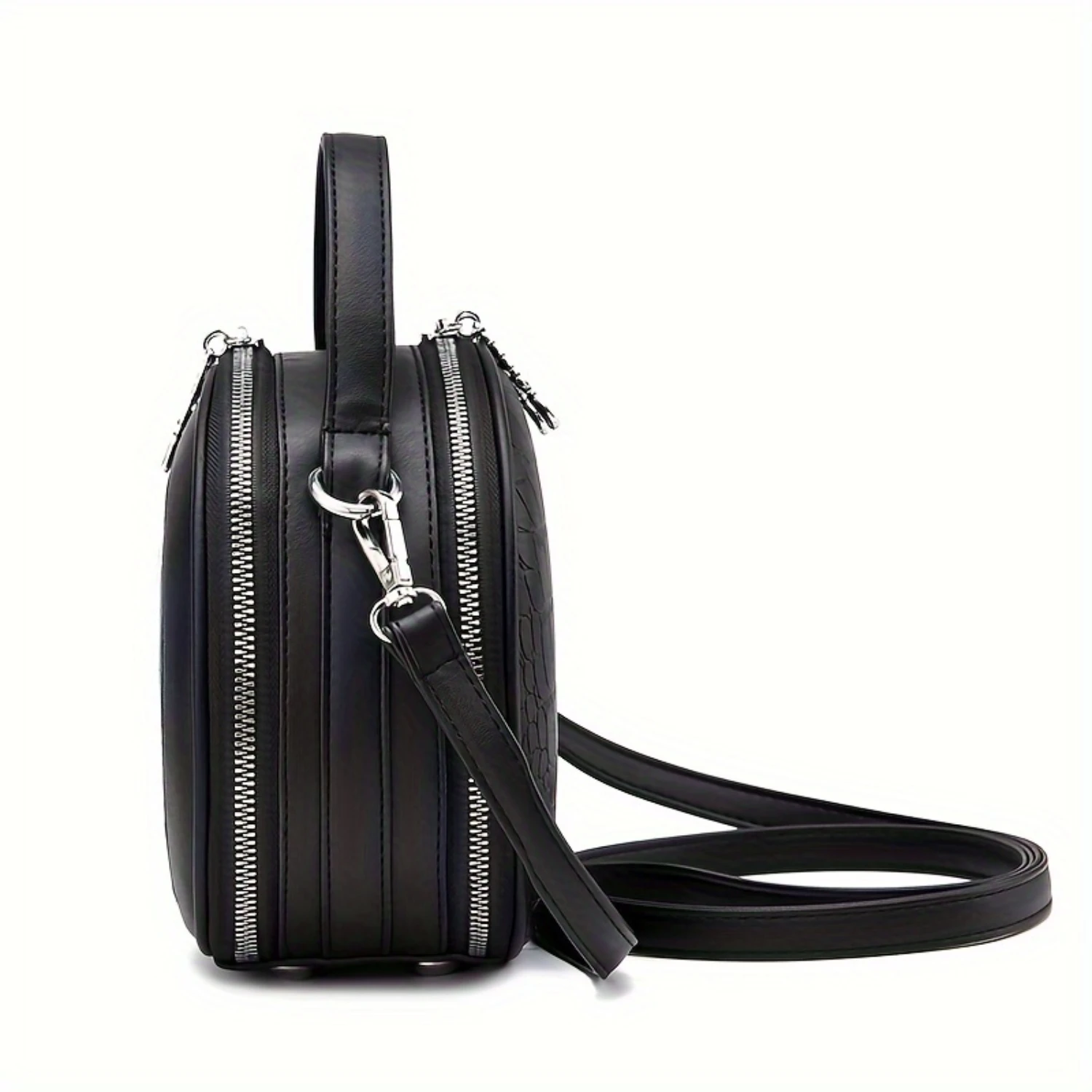 Pattern Handbag, Fashion Mini Crossbody Bag, Women's Zipper Shoulder Purse