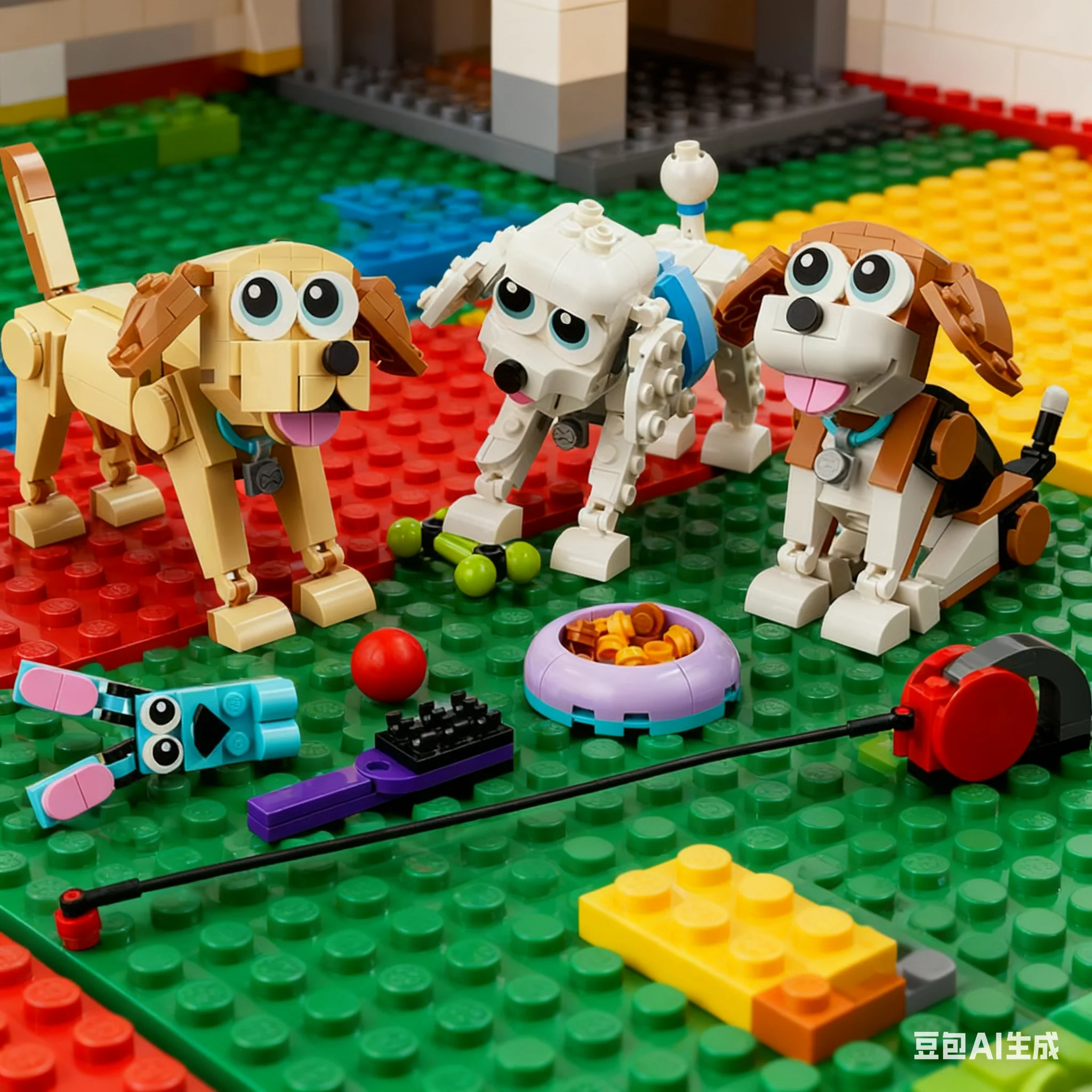 LEGO 3-en-1 série 31137 chiots mignons, garçons et filles assemble des blocs de construction, cadeau de jouets pour enfants