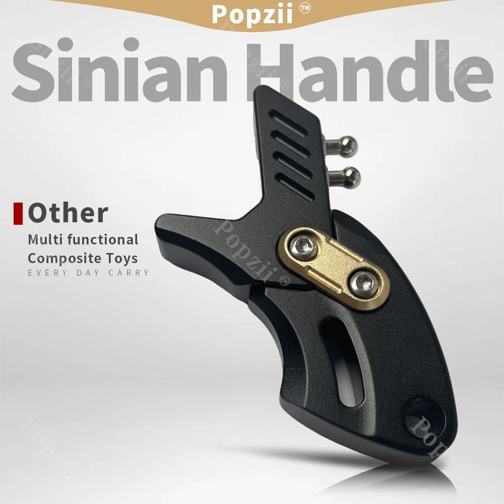 LEPAI EDC مقبض Sinian الذيل سحب لعبة مركبة متعددة الوظائف خدع الإصبع المعدنية EDC يقلب الملحقات ألعاب التململ #1