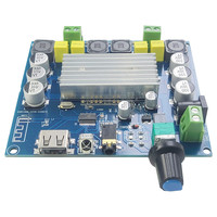 TPA3116 Bluetooth Amplifier Board BT5.0 Digital Dual-Channel 2*100W High Power Sound Audio Amplifier Module USB AUX Input