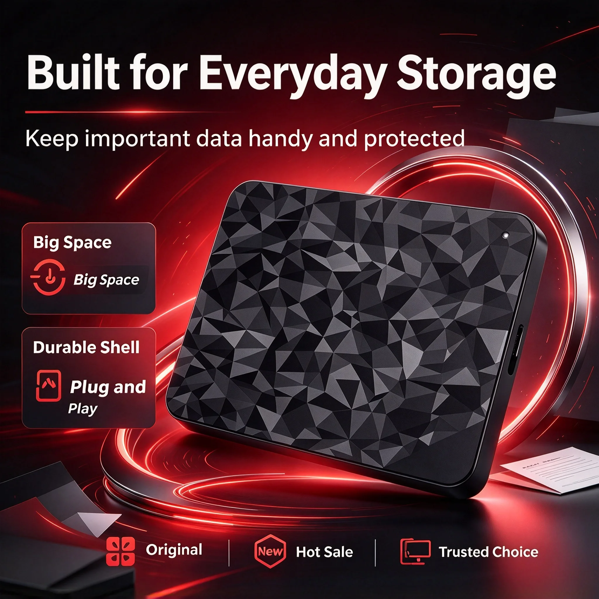 4TB/2TB A3 Expansion Portable External HDD, USB3.0, Ultra High Speed, High Performance, Stable Performance, Laptop Desktop PC.