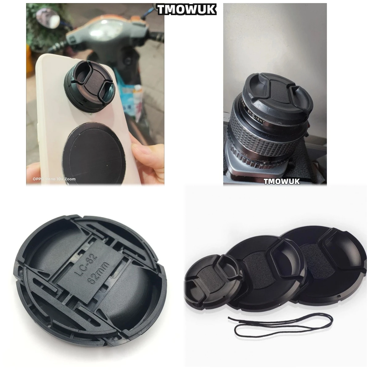 

For Sigma SD9 Quattro Fp C DP3 BF SD1 SD SA - 300 DP0 Fp L Camera Lens Cap Protective Cover Center Pinch Snap-on 49mm 52 55 58 6