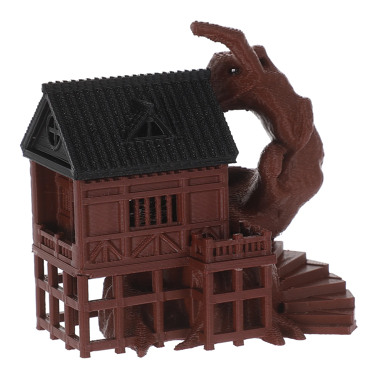 

Chinese Miniature Small Vintage Pavilion Micro Landscape Decoration for Bonsai Succulent Terrarium Flower Pot Ancient