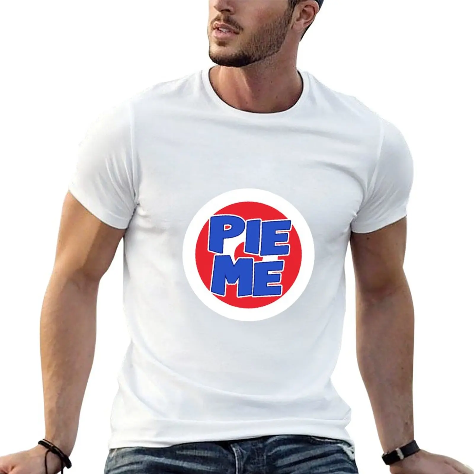 Pie me target T-Shirt vintage anime shirt anime boys whites Men's t-shirt