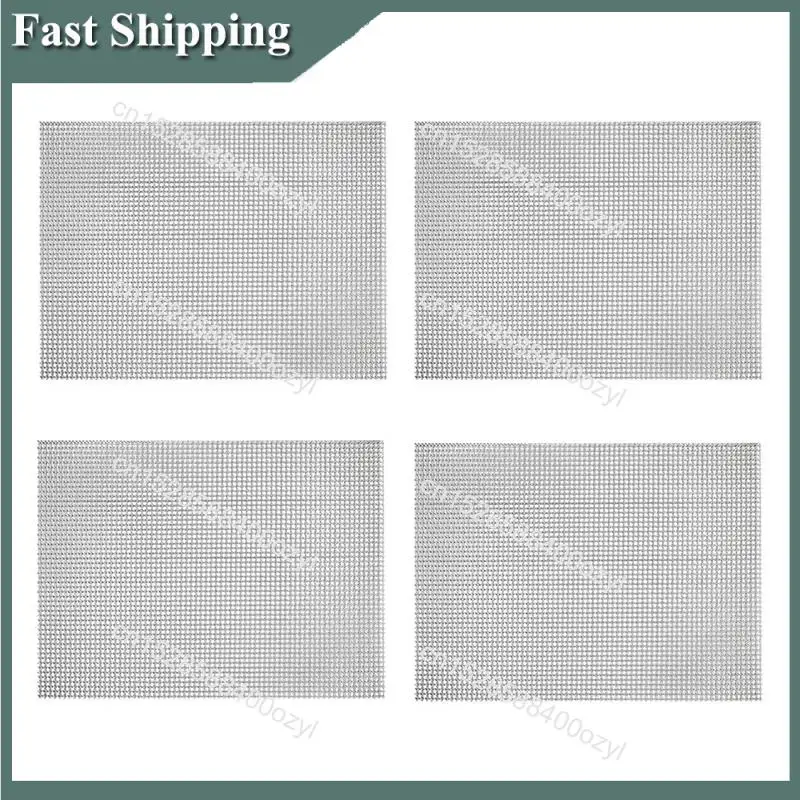Agosto 4 peças 21cm x 30cm malha de arame resistente malha de metal folhas de malha de metal para projetos diy 304 aço inoxidável sem ferrugem malha scre
