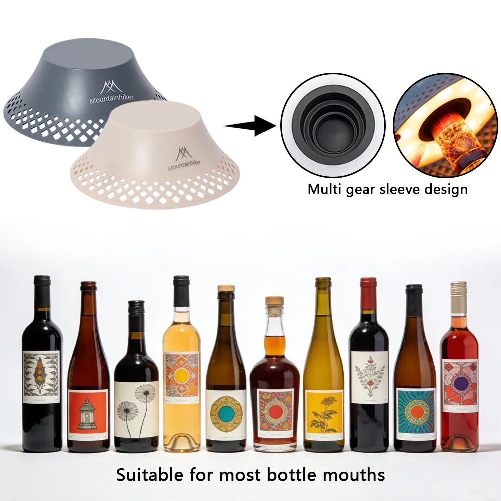 Wine Bottle Lamp USB Charging 3 Modes Dimmable Creative LED Table Lights IPX4 Waterproof for Indoor Outdoor Camping Bar Decor